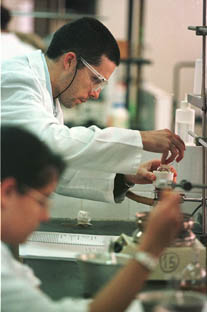 Laboratorio de la Universitat de València.